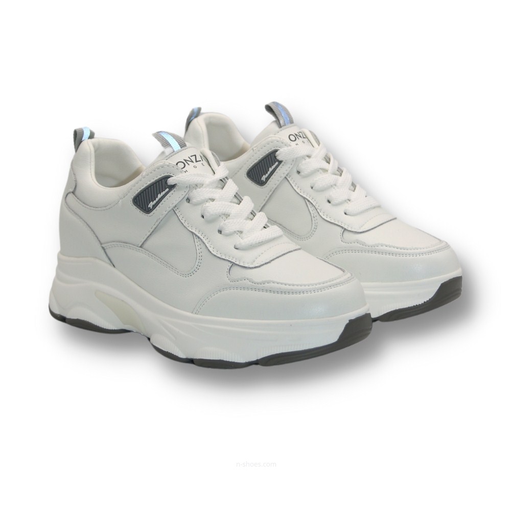 Женские кожаные кроссовки Lonza модель 5598