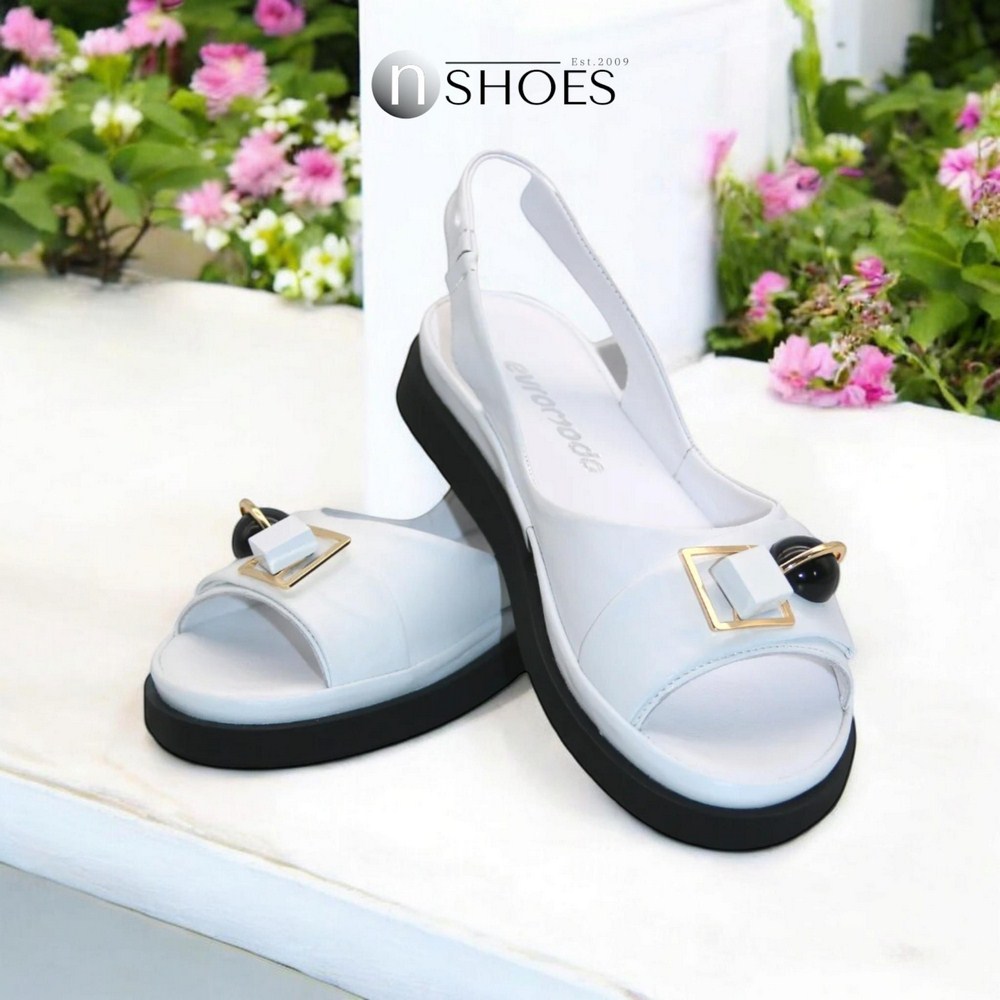 Женские кожаные босоножки Evromoda (Турция) модель 5602