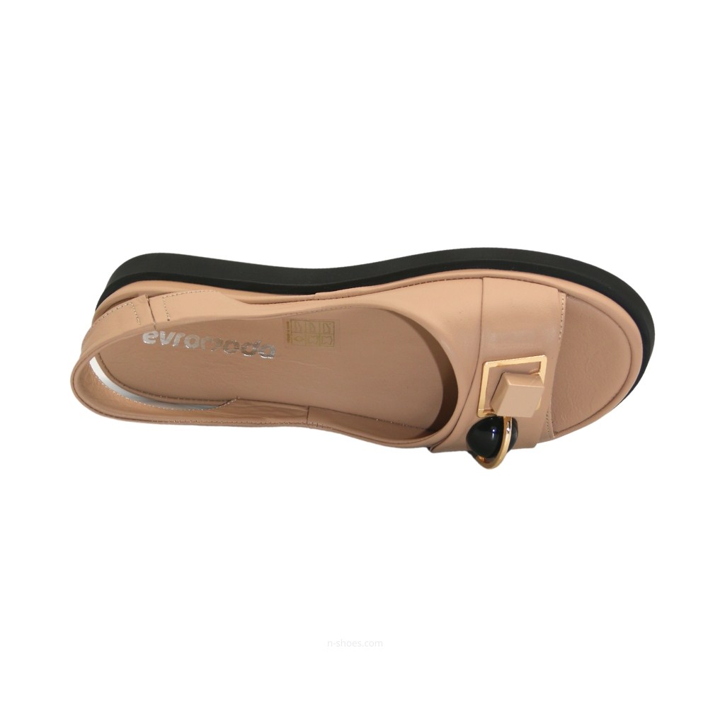 Женские кожаные босоножки Evromoda (Турция) модель 5603