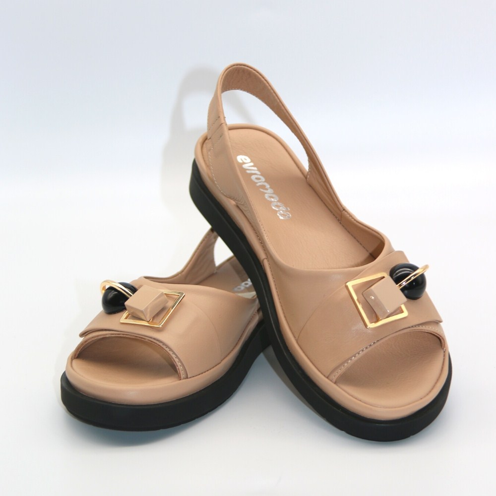 Женские кожаные босоножки Evromoda (Турция) модель 5603