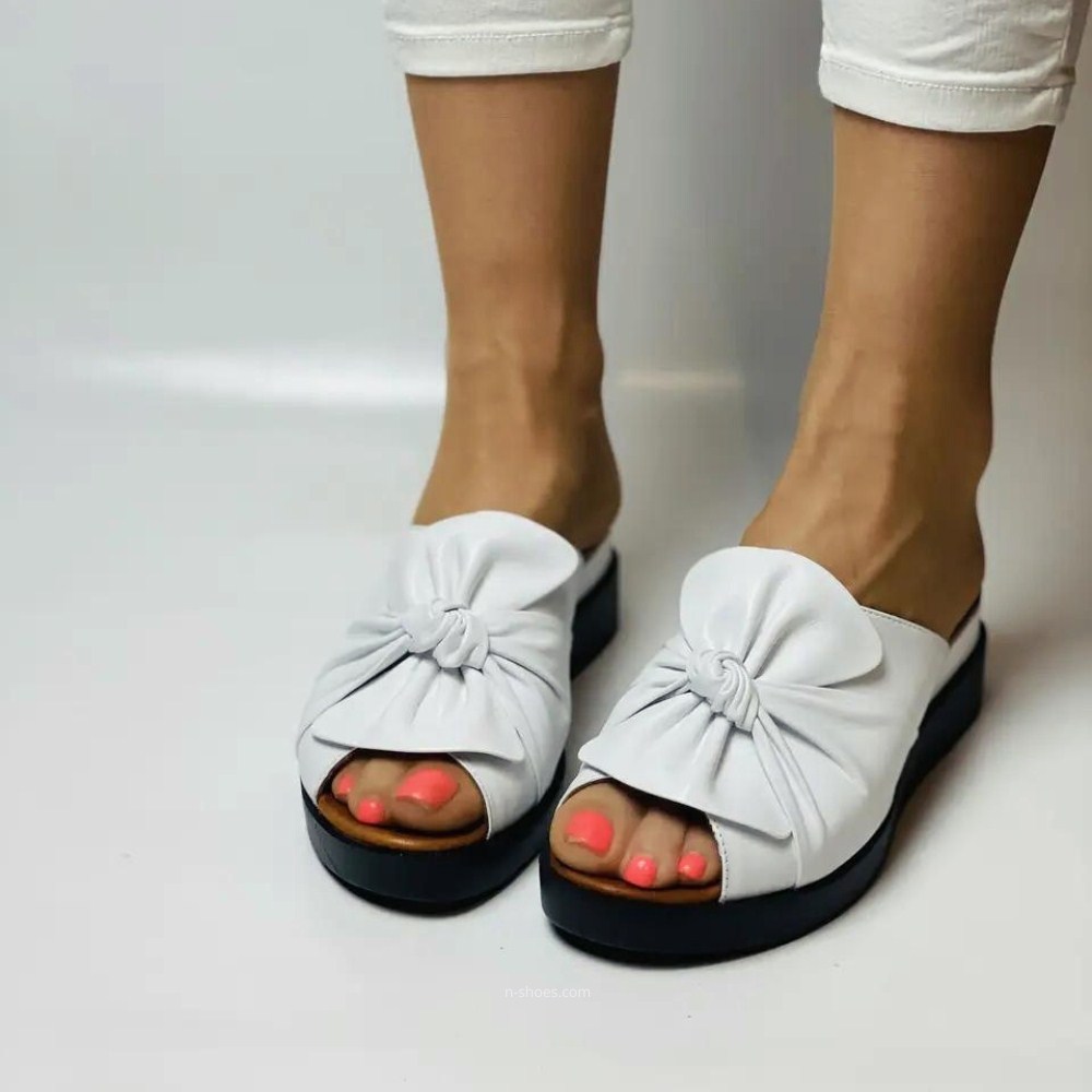 Женские кожаные сабо Evromoda (Турция) модель 5604