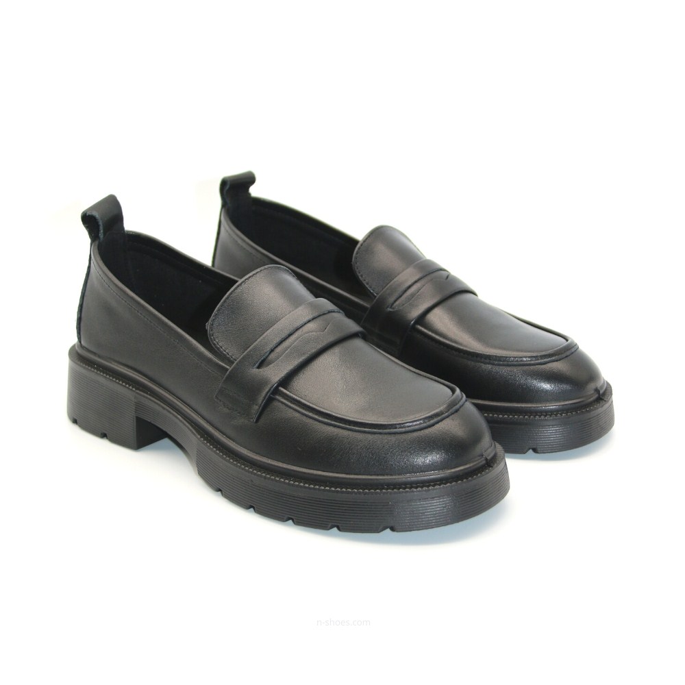 Women's leather loafers shoes Lonza model 5606