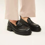 Women's leather loafers shoes Lonza model 5606