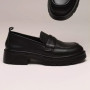 Women's leather loafers shoes Lonza model 5606