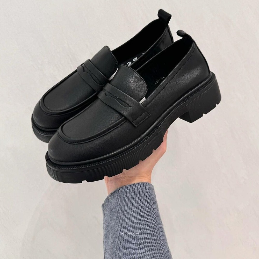 Women's leather loafers shoes Lonza model 5606