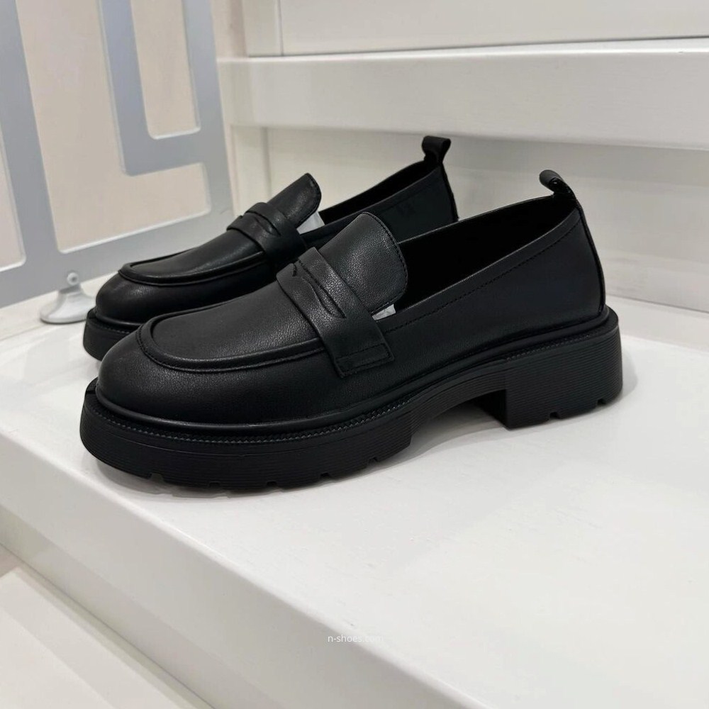 Women's leather loafers shoes Lonza model 5606