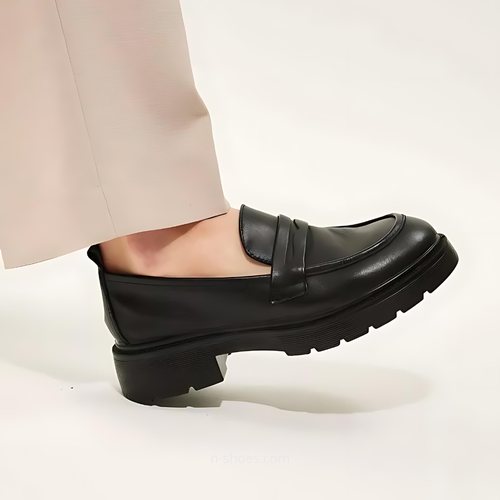 Women's leather loafers shoes Lonza model 5606