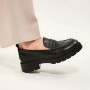 Women's leather loafers shoes Lonza model 5606