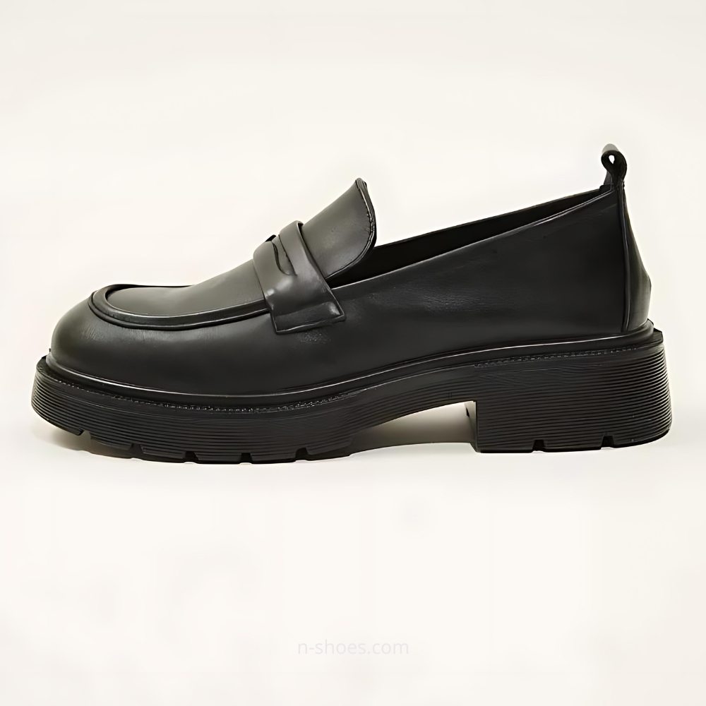 Women's leather loafers shoes Lonza model 5606