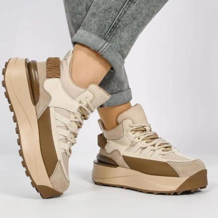 Women's leather sneakers Lonza model 5607