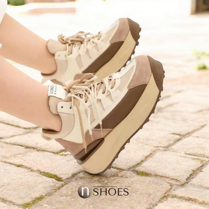 Women's leather sneakers Lonza model 5607