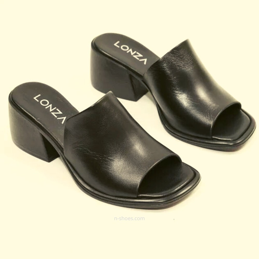 Жіночі шкіряні сабо на підборах Fabio Monelli модель 5614