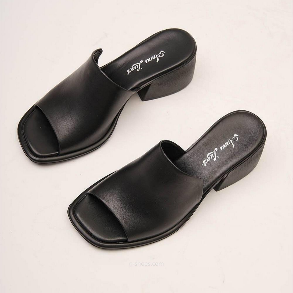 Жіночі шкіряні сабо на підборах Fabio Monelli модель 5614