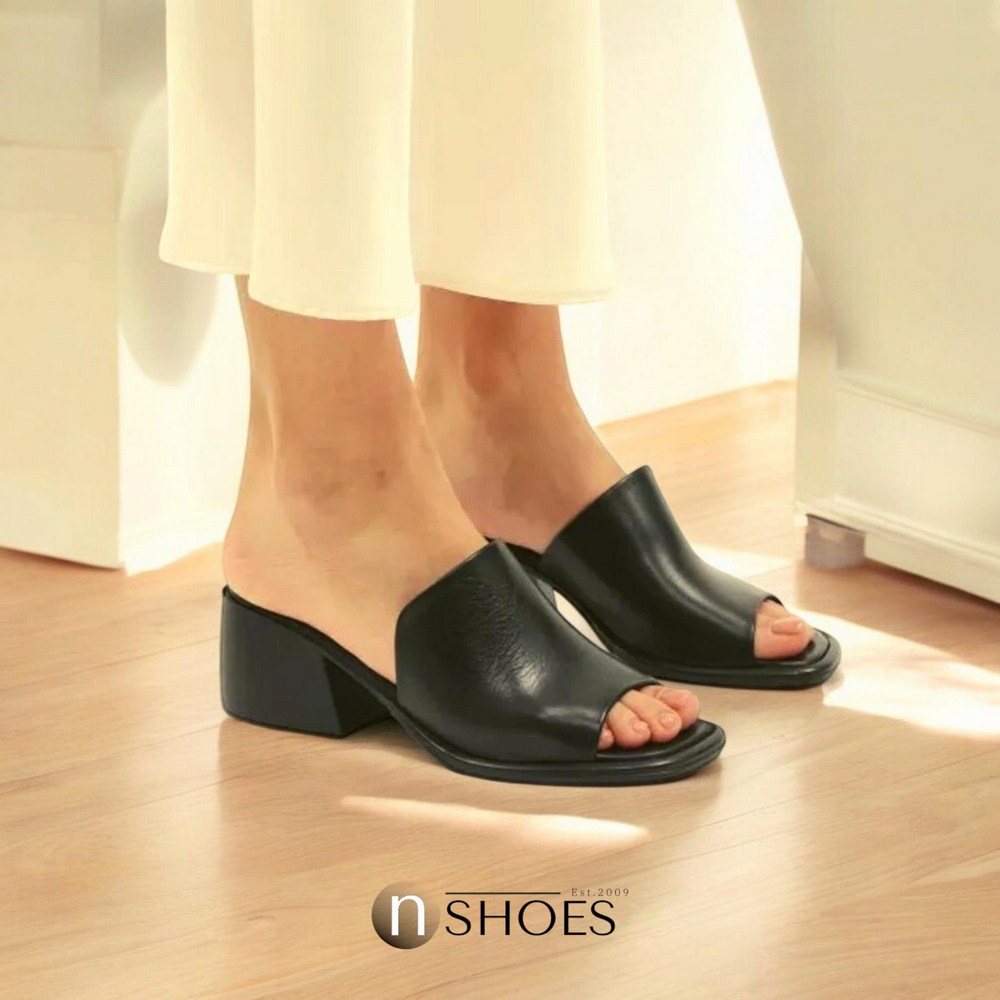 Жіночі шкіряні сабо на підборах Fabio Monelli модель 5614