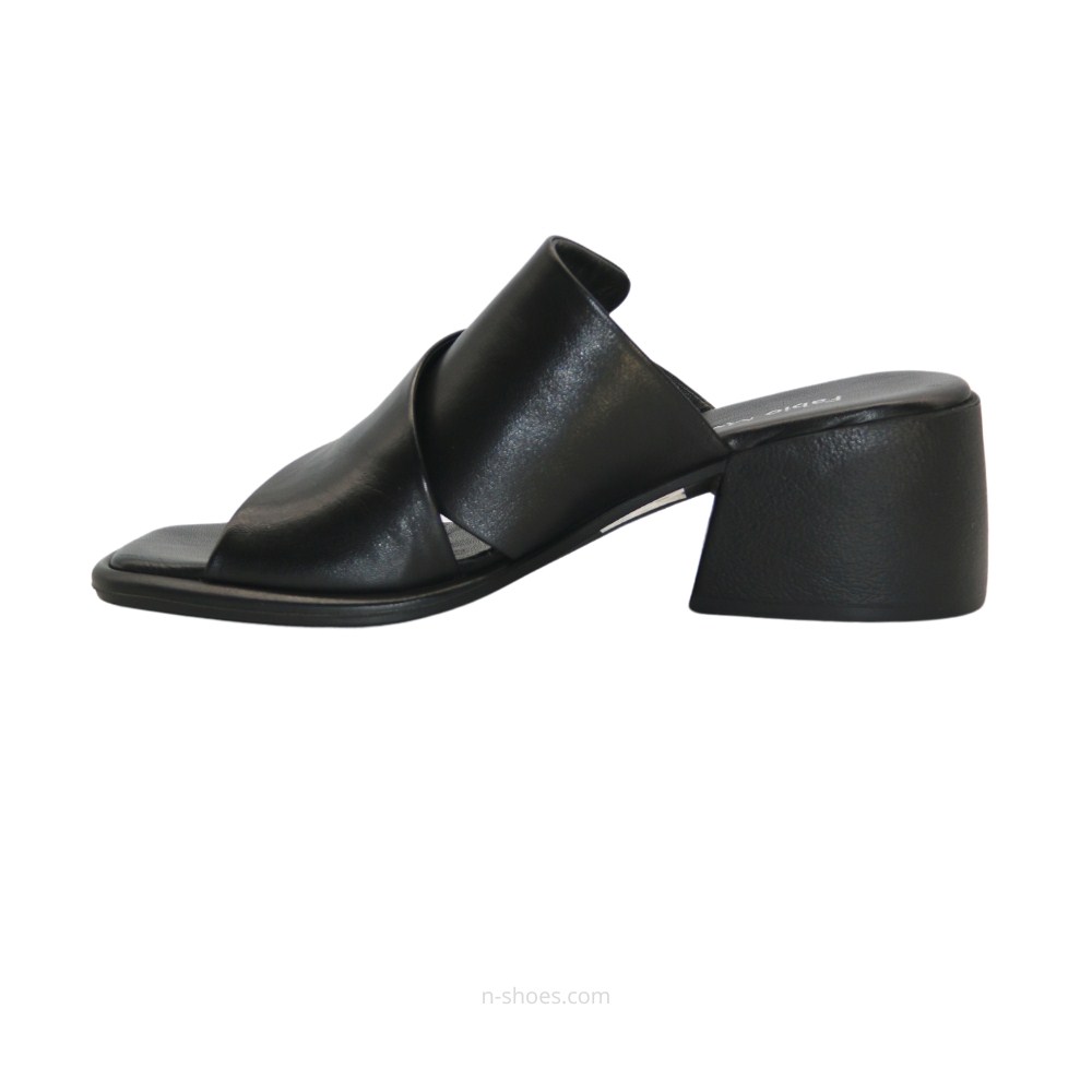 Women's leather mules Fabio Monelli 186548 model 5616