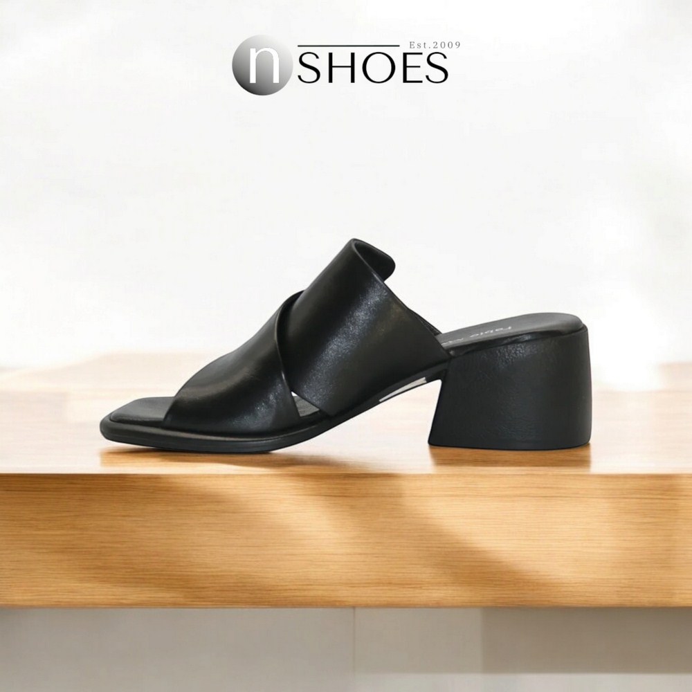 Women's leather mules Fabio Monelli 186548 model 5616