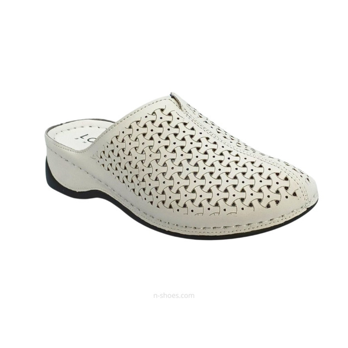 Женские кожаные шлёпанцы Lonza модель 5618