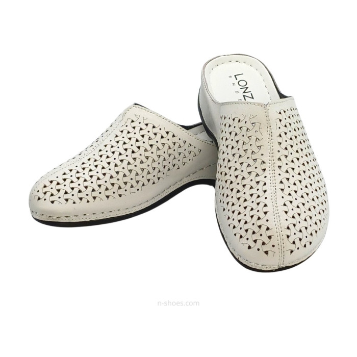 Женские кожаные шлёпанцы Lonza модель 5618