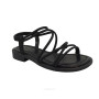 Women's black leather sandals Lonza 184923 model 5622