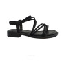 Women's black leather sandals Lonza 184923 model 5622