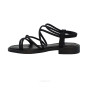 Women's black leather sandals Lonza 184923 model 5622