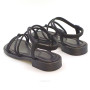 Women's black leather sandals Lonza 184923 model 5622