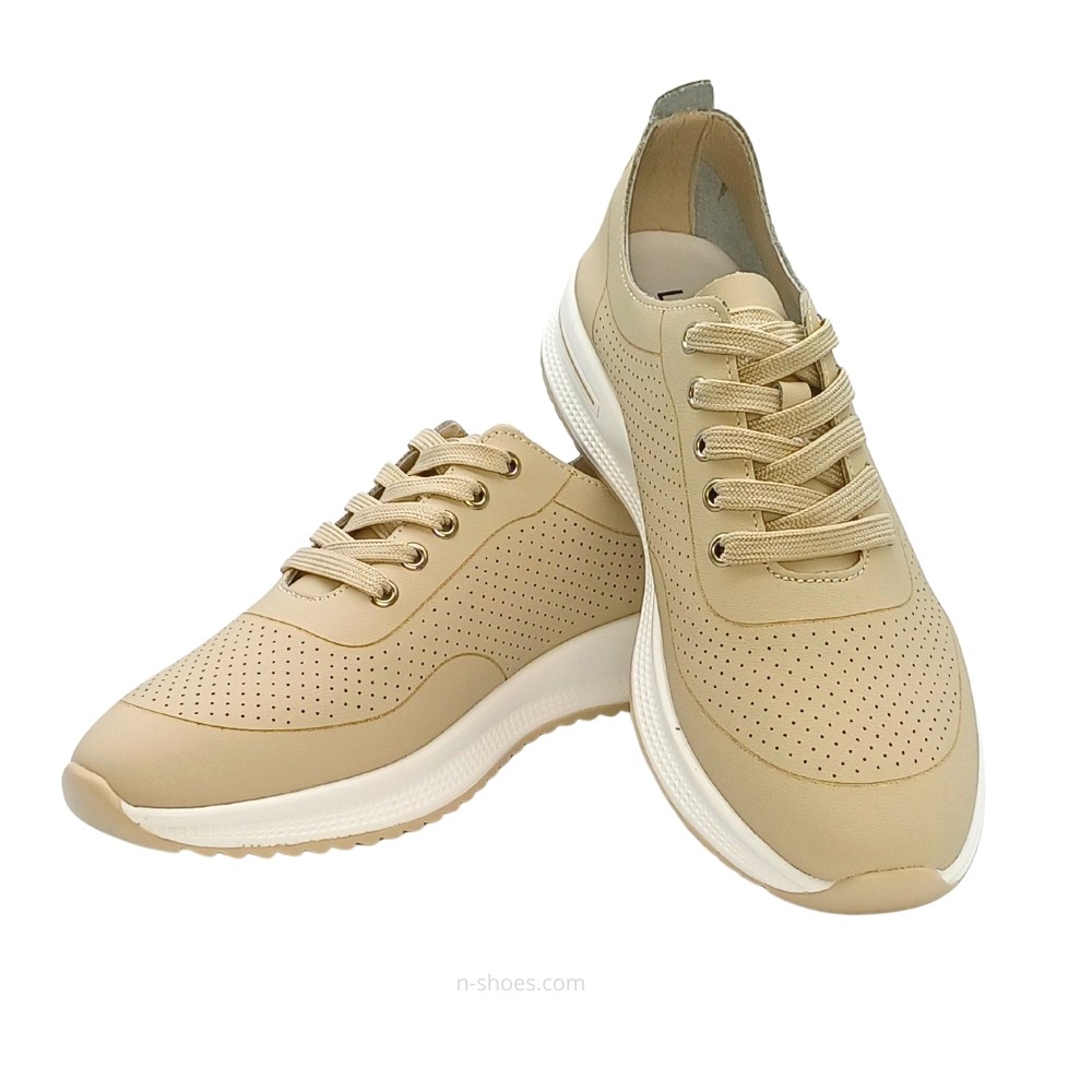 Женские кожаные мокасины с перфорацией Lonza 184348 модель 5626