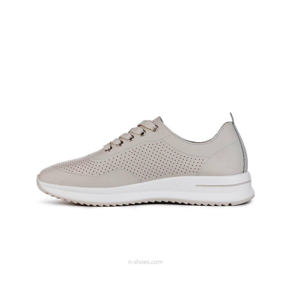 Женские кожаные мокасины с перфорацией Lonza 184348 модель 5626