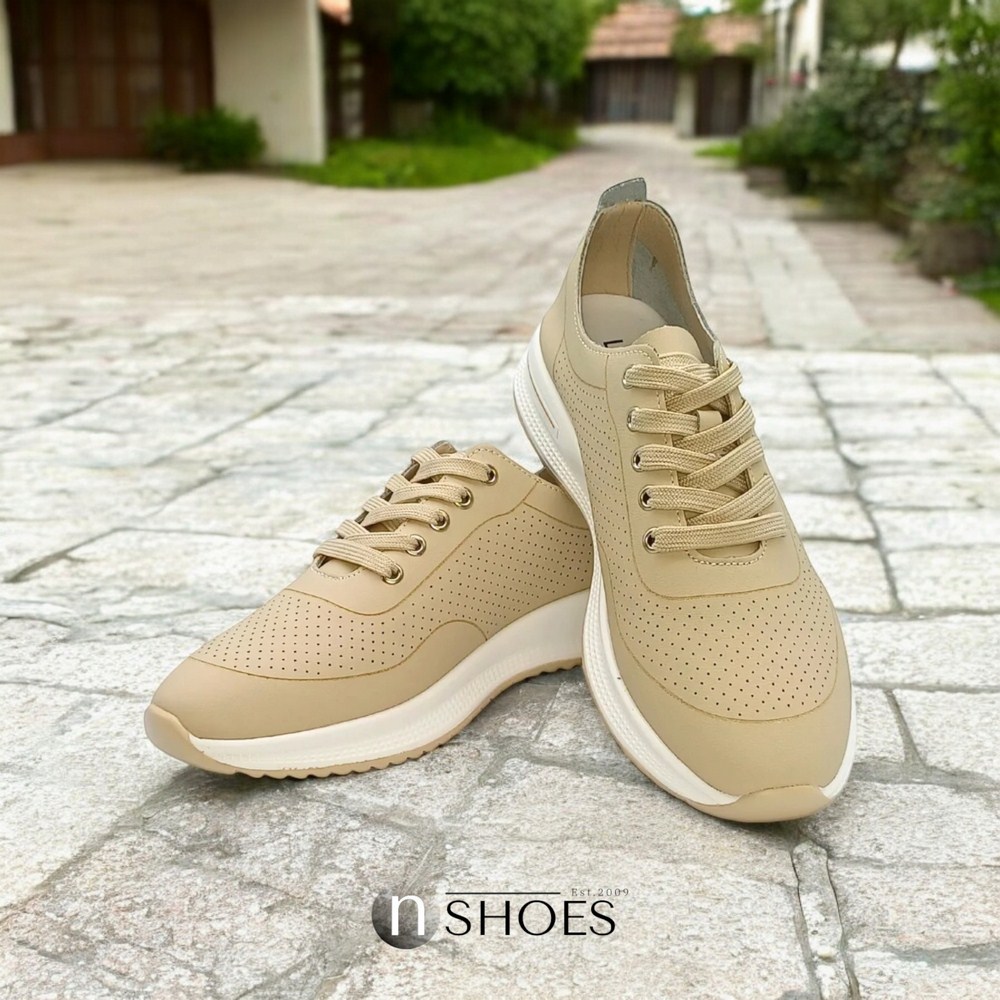 Женские кожаные мокасины с перфорацией Lonza 184348 модель 5626