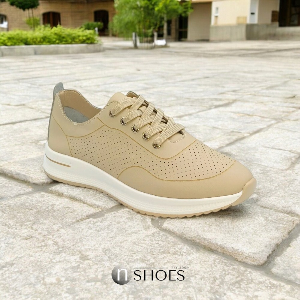 Женские кожаные мокасины с перфорацией Lonza 184348 модель 5626