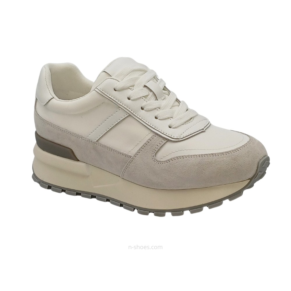 Buy women’s leather sneakers Lonza 182677 a41-6242-3 white 5635