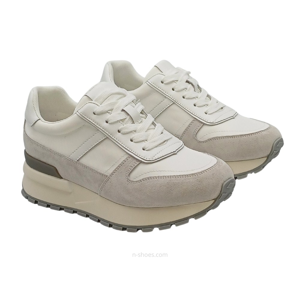 Buy women’s leather sneakers Lonza 182677 a41-6242-3 white 5635