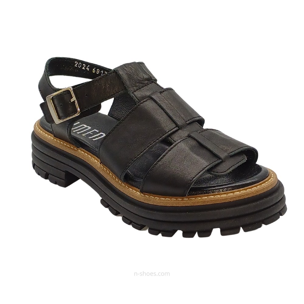 Women's leather sandals Simen 6817a model 5637