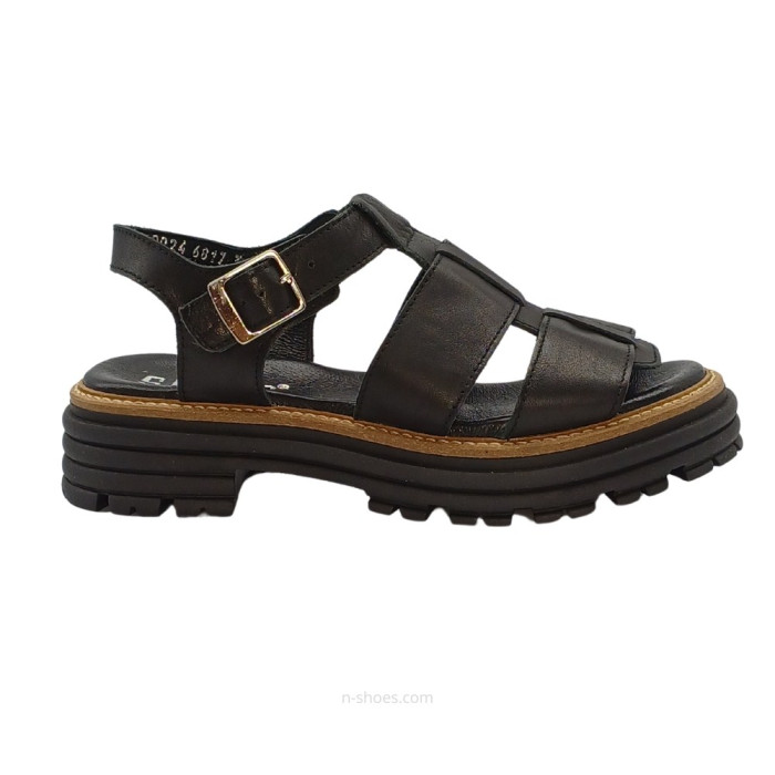 Women's leather sandals Simen 6817a model 5637