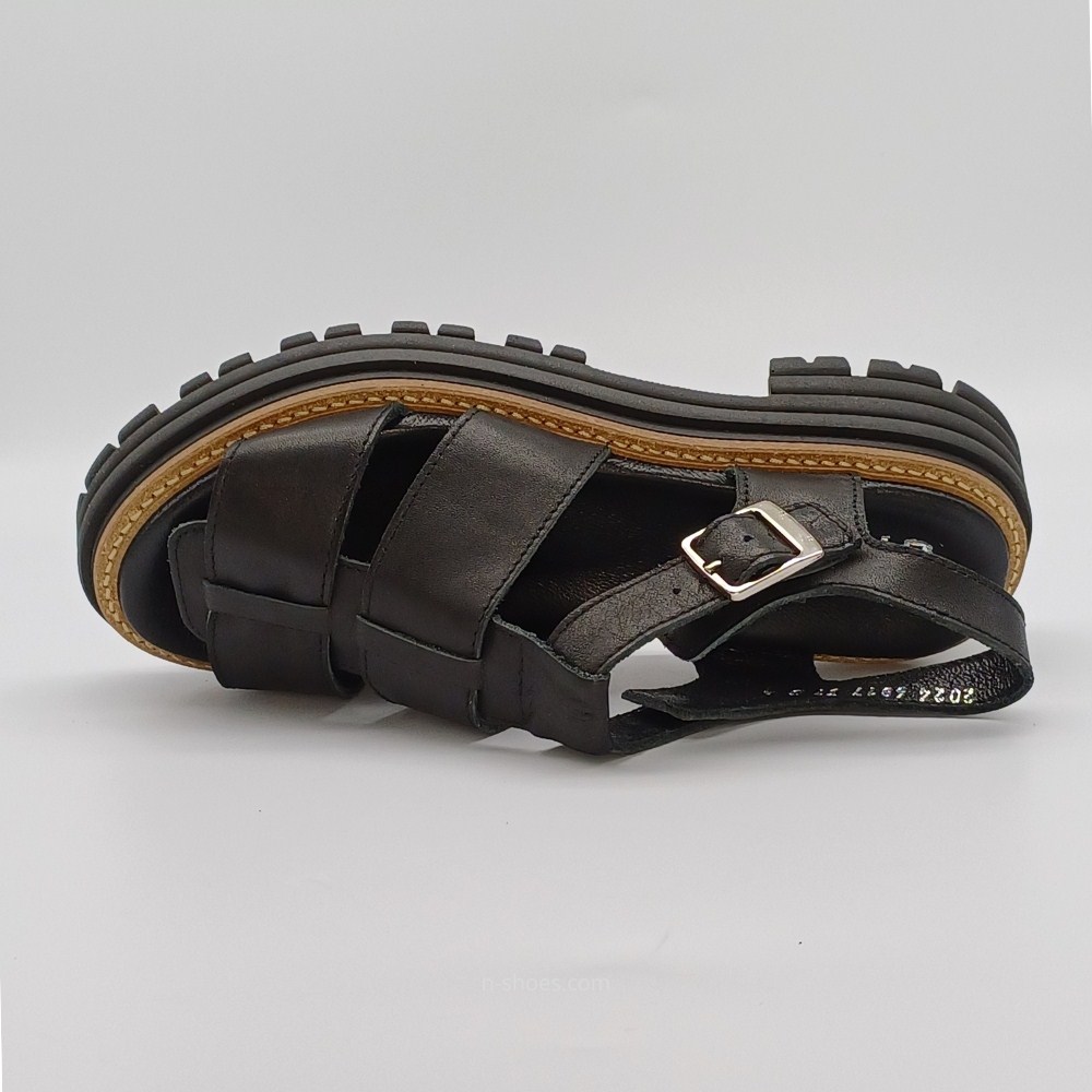 Women's leather sandals Simen 6817a model 5637