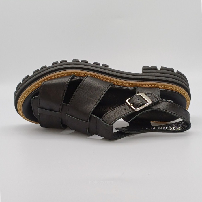 Women's leather sandals Simen 6817a model 5637