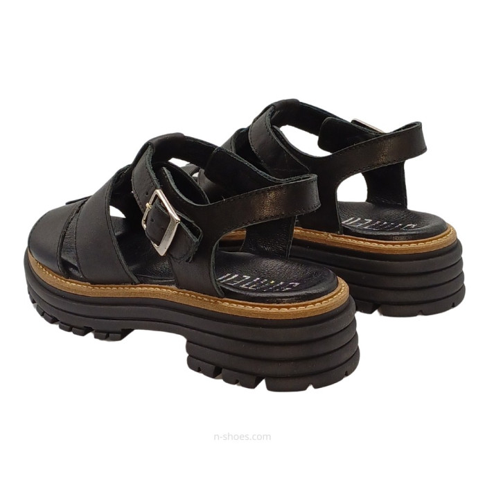 Women's leather sandals Simen 6817a model 5637