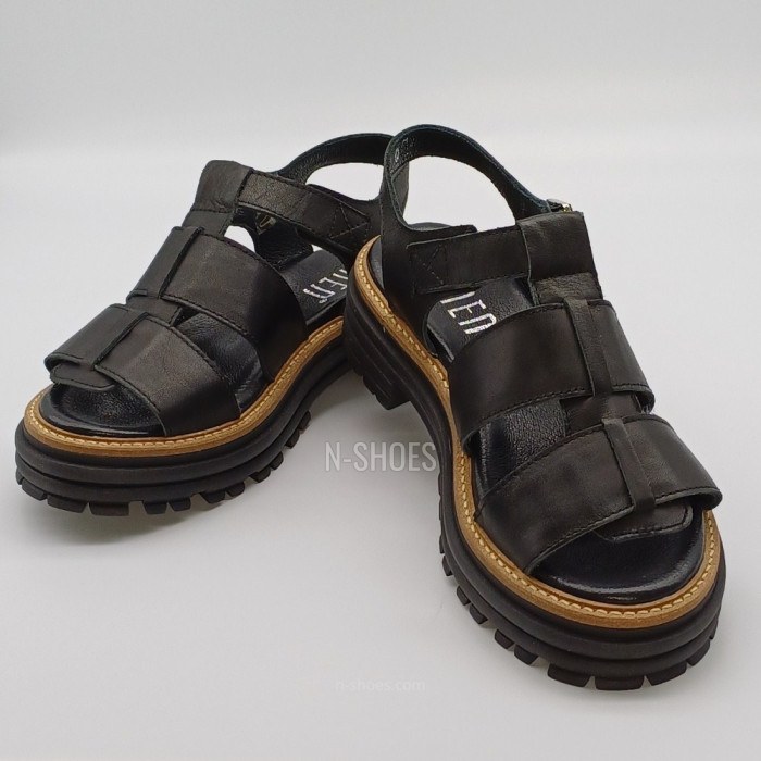 Women's leather sandals Simen 6817a model 5637