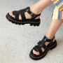 Women's leather sandals Simen 6817a model 5637