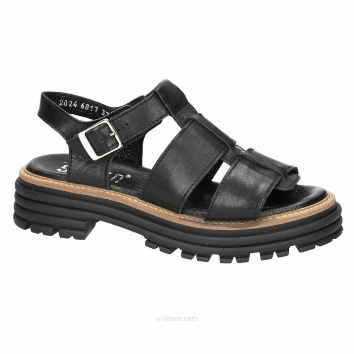 Women's leather sandals Simen 6817a model 5637