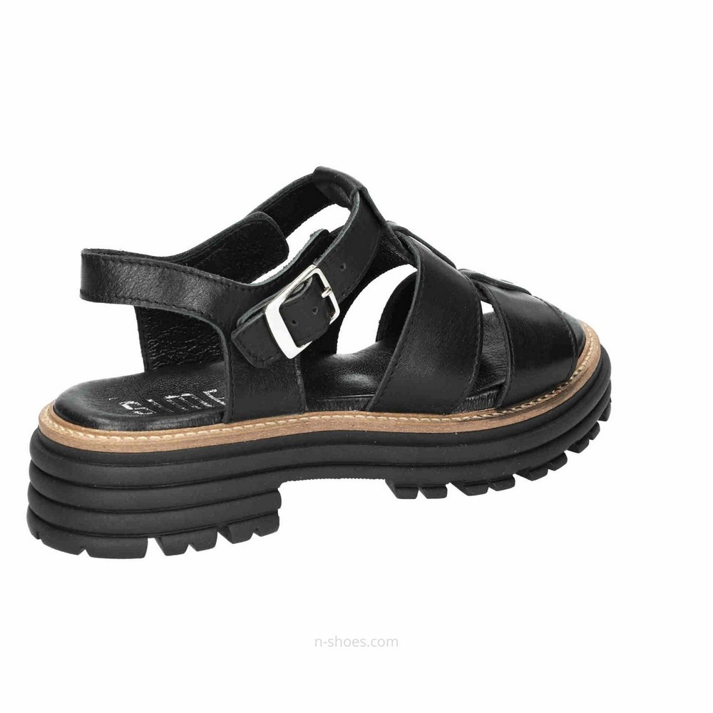 Women's leather sandals Simen 6817a model 5637