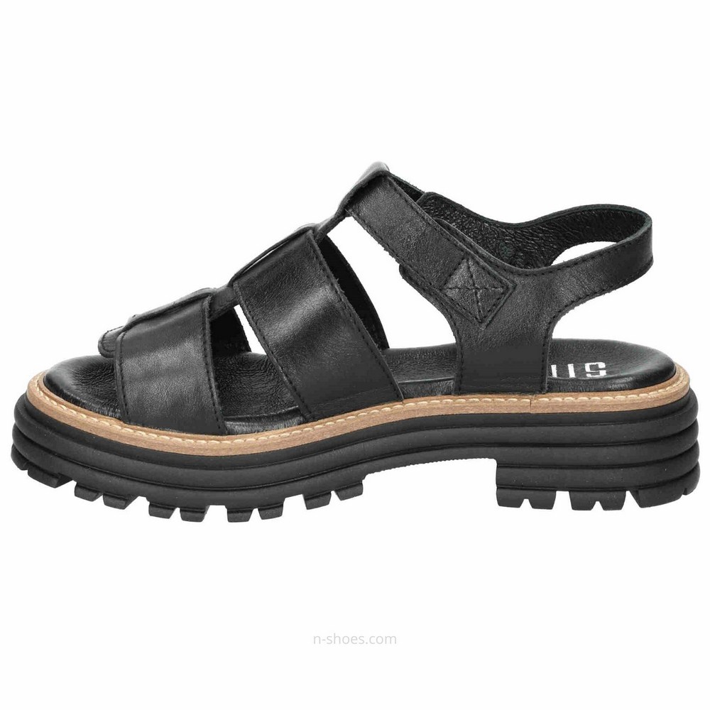 Women's leather sandals Simen 6817a model 5637