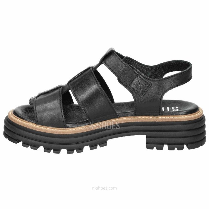 Women's leather sandals Simen 6817a model 5637