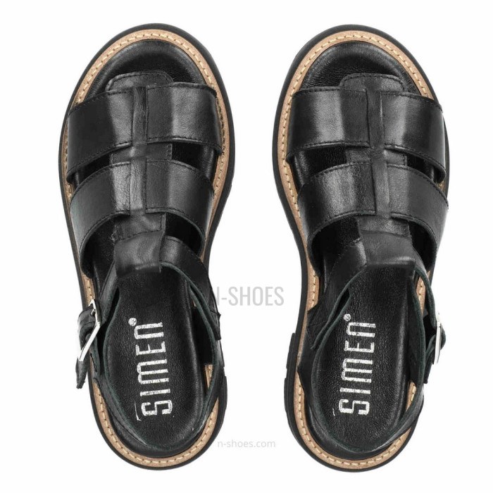 Women's leather sandals Simen 6817a model 5637