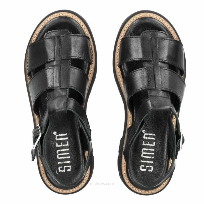 Women's leather sandals Simen 6817a model 5637
