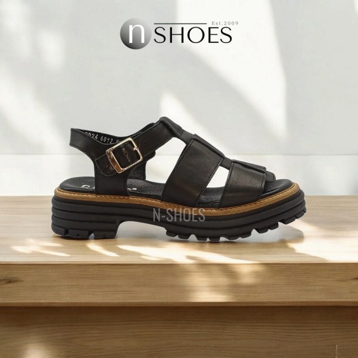 Women's leather sandals Simen 6817a model 5637