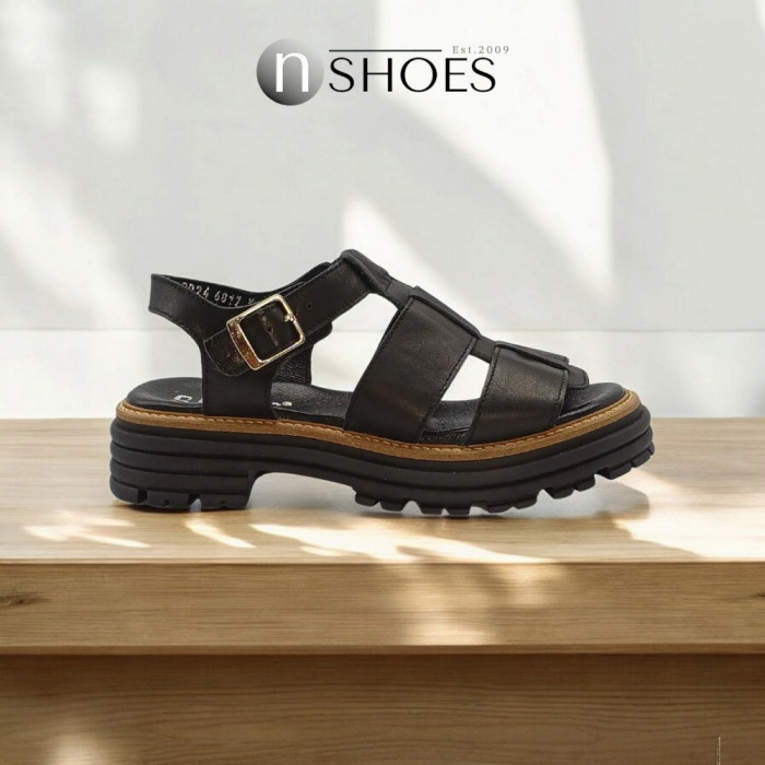 Women's leather sandals Simen 6817a model 5637