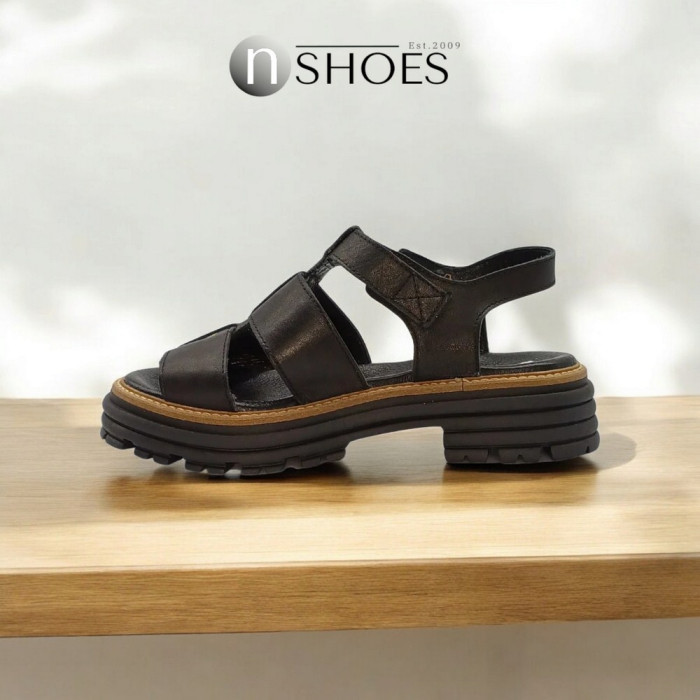 Women's leather sandals Simen 6817a model 5637