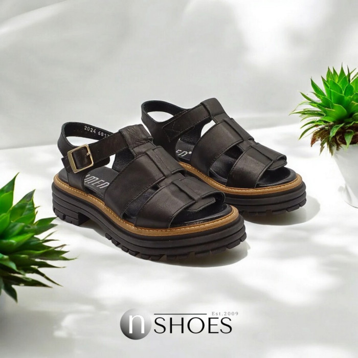 Women's leather sandals Simen 6817a model 5637