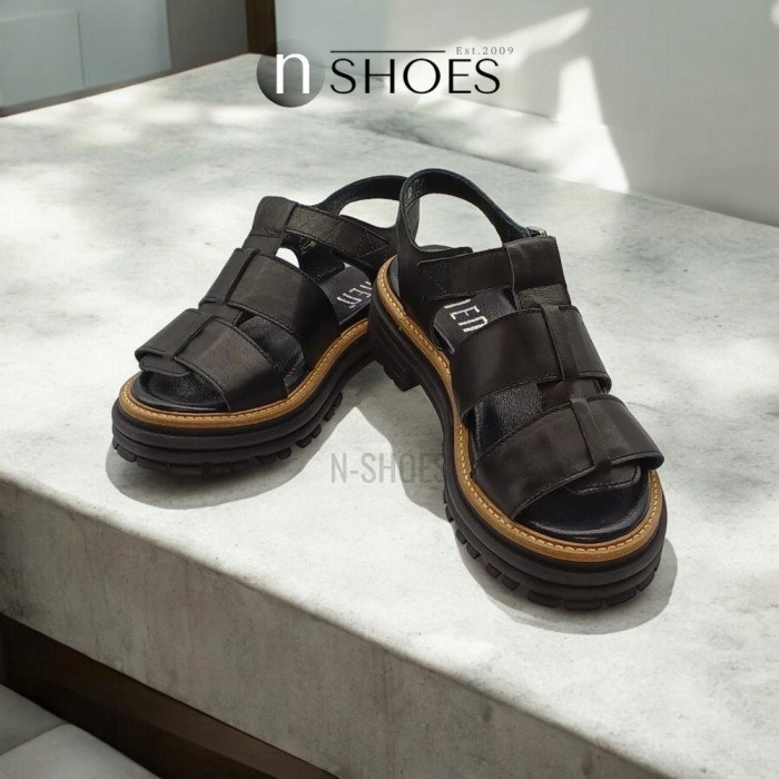 Women's leather sandals Simen 6817a model 5637